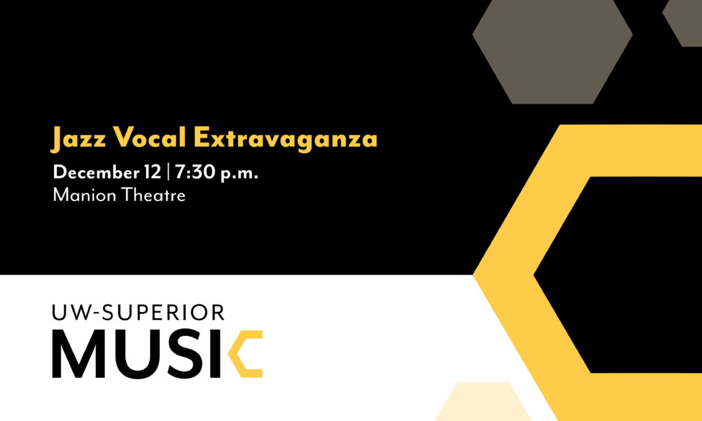 'Jazz Vocal Extravaganza' on December 12, at 7:30pm at the Manion Theater.