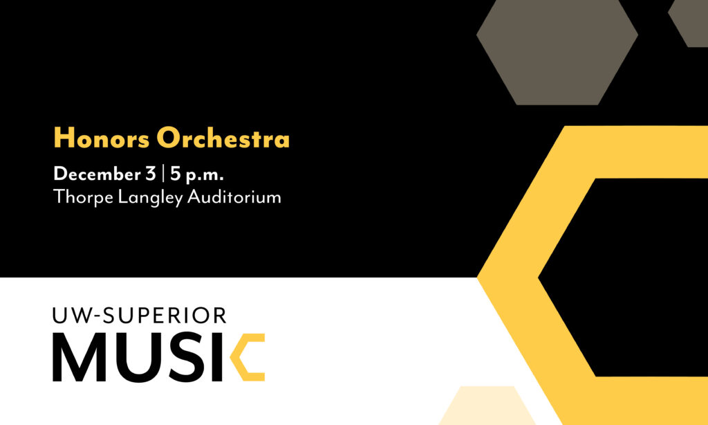 'Honors Orchestra' on December 3, at 5pm at the Thorpe Langley Auditorium.