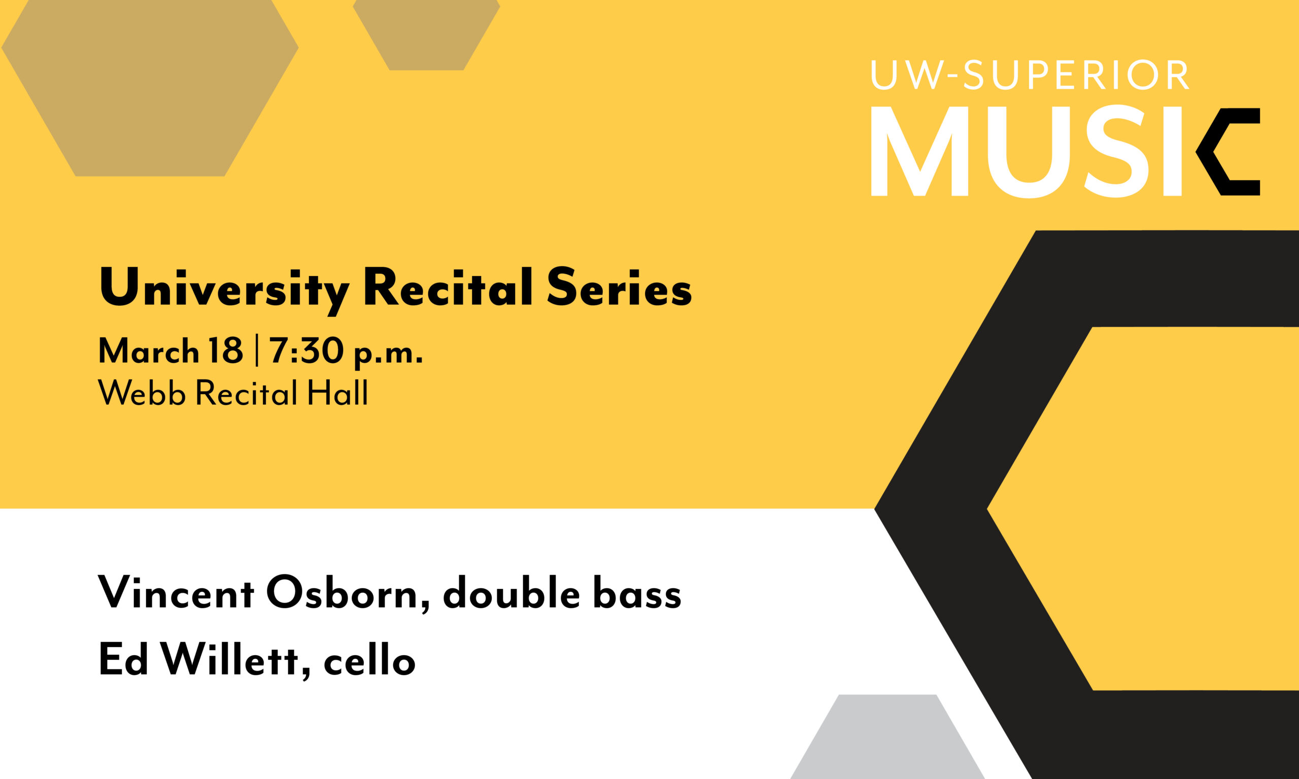 UW-Superior University Recital Series to feature a musical journey with Vincent Osborn and friends