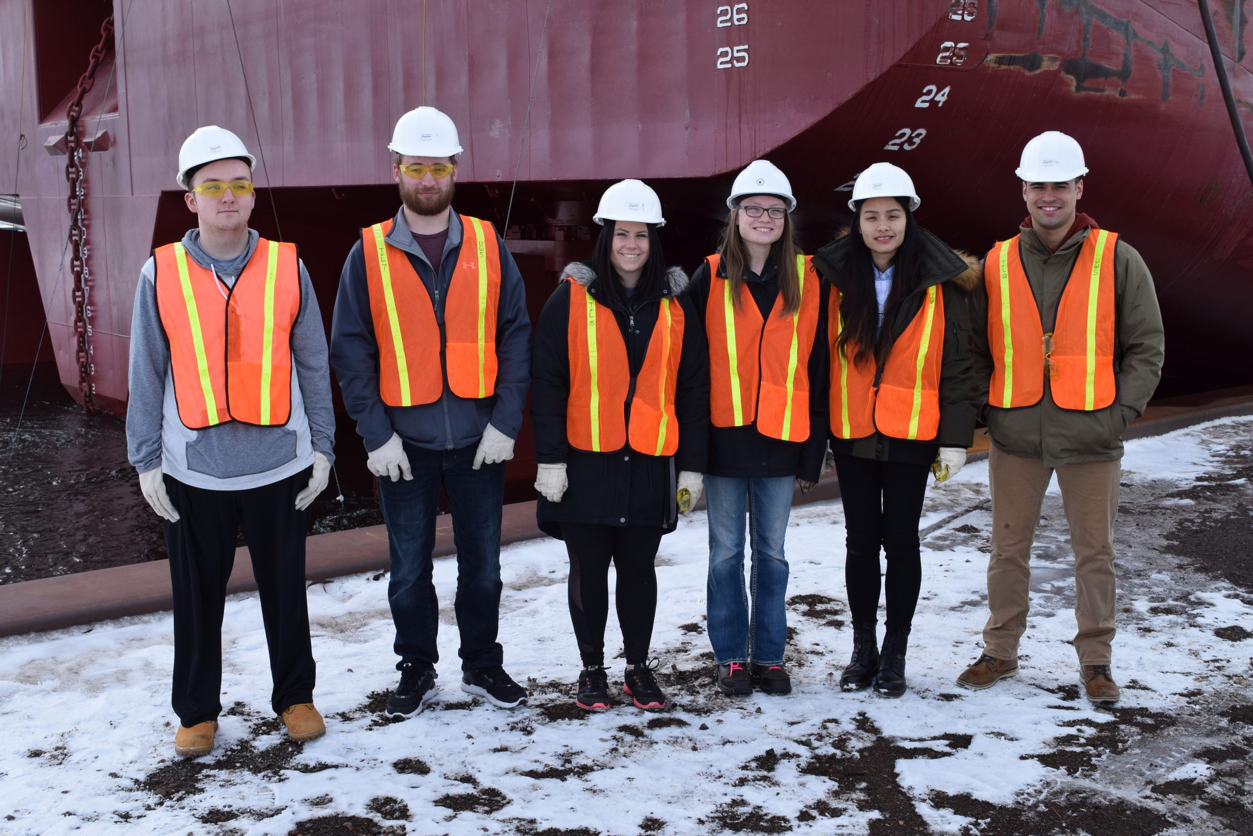 Students at Maritime Research Institute