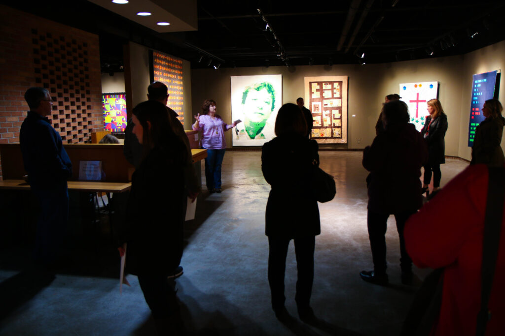 Photo of Leadership Superior Douglas County group touring the Kruk Gallery