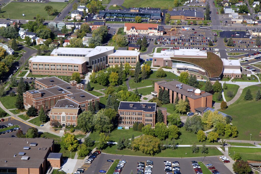 Bird's eye view of university