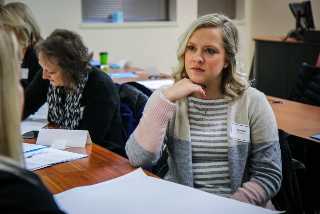 Picture of a student in a workshop