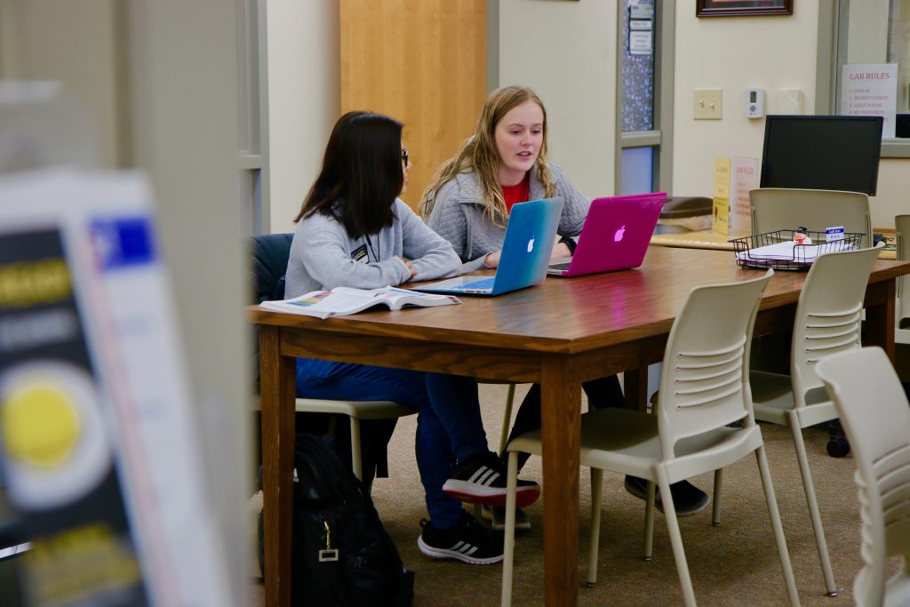 Tutoring session in the Educational Success Center