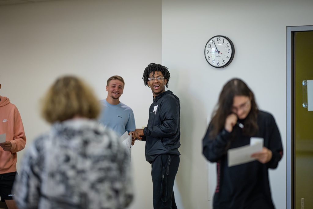 High school students visiting UW-Superior