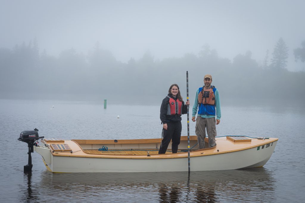 Students in boat