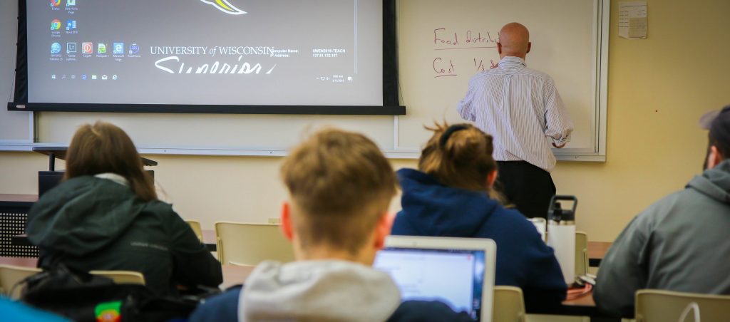 UW-Superior professor teaching students