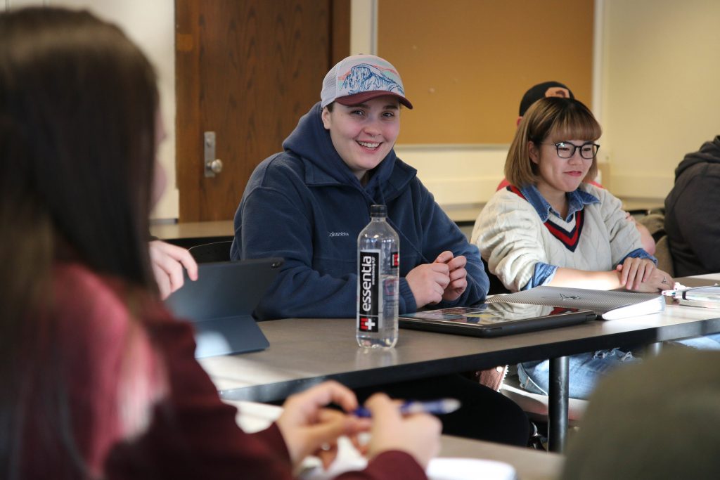 UW-Superior students in a classroom